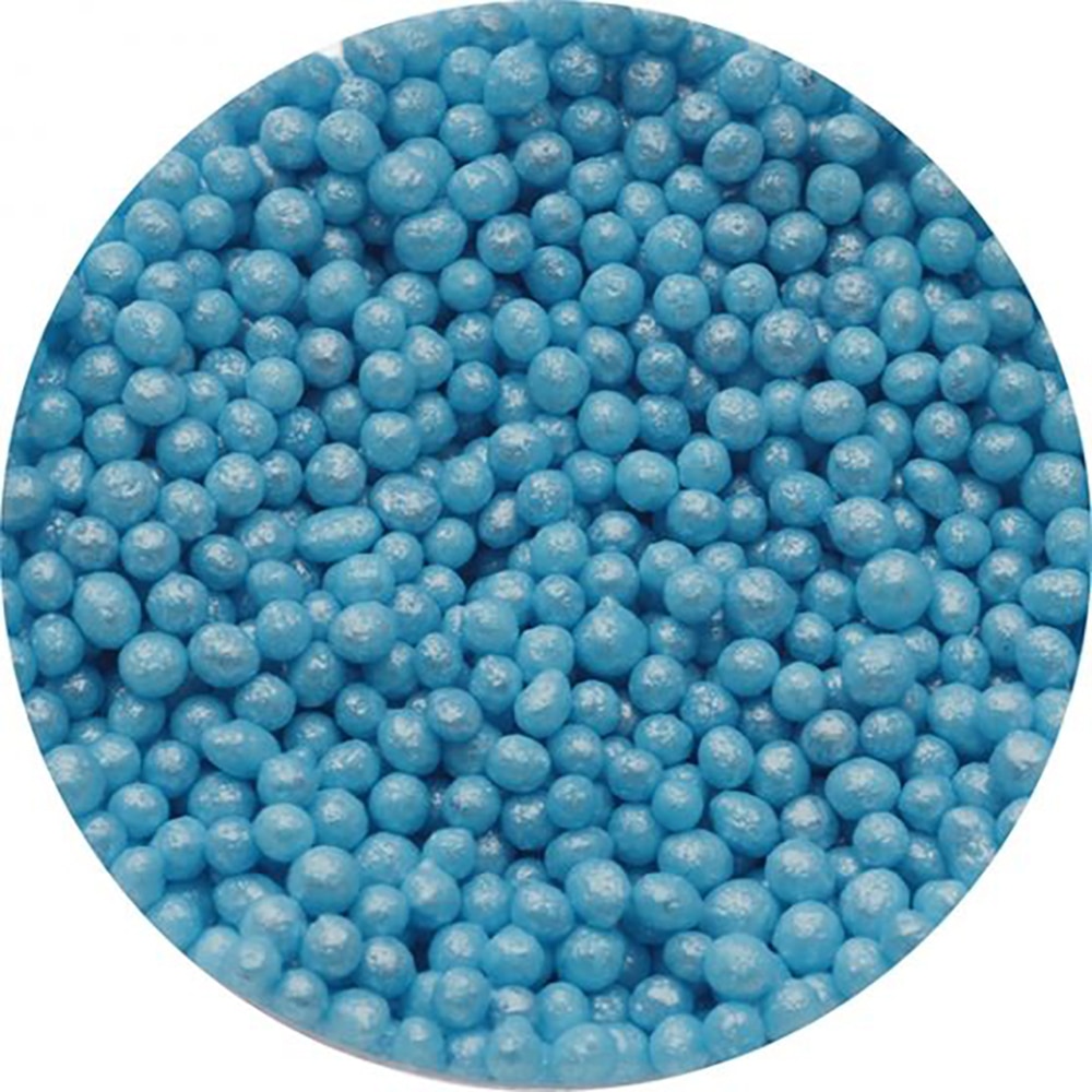 Candy Sprinkle Beads - Blue Shimmer, 26oz Bulk